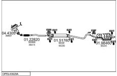 Výfukový systém MTS OPEL43029A019428