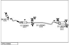 Výfukový systém MTS OPEL43968A132775