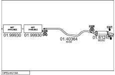 Výfukový systém MTS OPEL44218A025503
