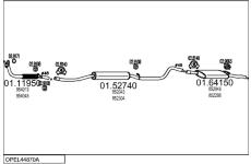 Výfukový systém MTS OPEL44870A000541