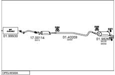 Výfukový systém MTS OPEL46589A122972