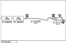 Výfukový systém MTS OPEL46589B122972