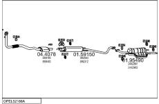 Výfukový systém MTS OPEL52188A014470