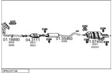 Výfukový systém MTS OPEL53710A001819