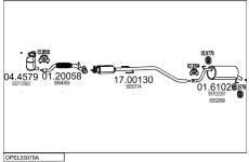 Výfukový systém MTS OPEL55079A009171