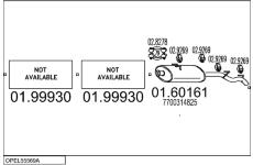 Výfukový systém MTS OPEL55569A015358