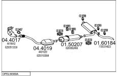Výfukový systém MTS OPEL56569A015358