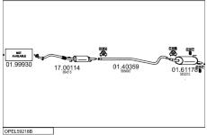 Výfukový systém MTS OPEL59218B122972