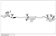 Výfukový systém MTS OPEL60579A014912