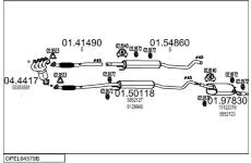 Výfukový systém MTS OPEL64579B018467