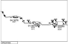 Výfukový systém MTS OPEL64700A015323
