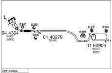 Výfukový systém MTS OPEL65888A031968