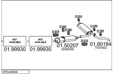 Výfukový systém MTS OPEL66569A023501