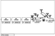 Výfukový systém MTS OPEL70208A023500