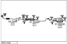 Výfukový systém MTS OPEL71549A010917