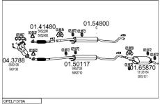 Výfukový systém MTS OPEL71579A017695