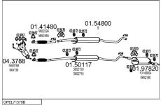 Výfukový systém MTS OPEL71579B017695