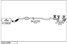 Výfukový systém MTS OPEL74569B016842