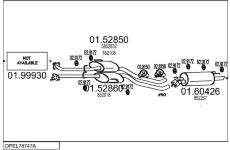 Výfukový systém MTS OPEL78747A015325
