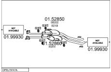 Výfukový systém MTS OPEL79747A015808
