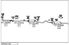 Výfukový systém MTS OPEL84178A007173