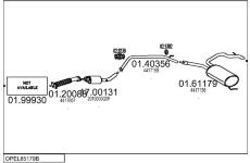 Výfukový systém MTS OPEL85179B024434