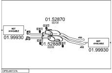 Výfukový systém MTS OPEL86737A015809