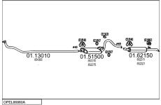 Výfukový systém MTS OPEL86860A000668