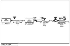 Výfukový systém MTS OPEL90178A000639