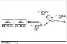 Výfukový systém MTS OPEL90858A009697