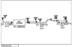 Výfukový systém MTS OPEL92579A000544