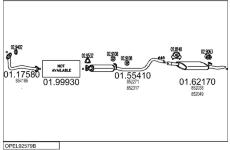 Výfukový systém MTS OPEL92579B000544