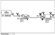 Výfukový systém MTS OPEL93248A023438