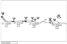 Výfukový systém MTS OPEL94569A000627