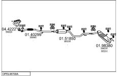 Výfukový systém MTS OPEL96700A019361