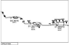 Výfukový systém MTS OPEL97700A015324