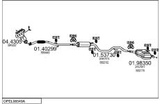 Výfukový systém MTS OPEL98549A019281