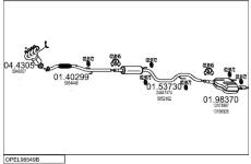 Výfukový systém MTS OPEL98549B019281