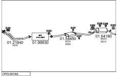 Výfukový systém MTS OPEL99438A001232