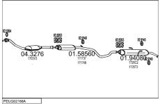 Výfukový systém MTS PEUG02168A008398