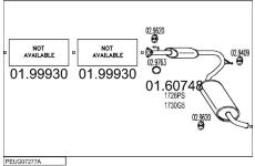 Výfukový systém MTS PEUG07277A019343