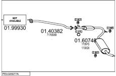 Výfukový systém MTS PEUG09277A019343