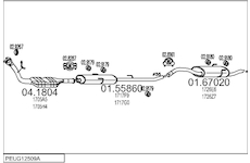 Výfukový systém MTS PEUG12509A003740