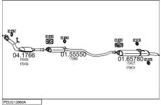 Výfukový systém MTS PEUG12860A002428