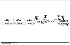 Výfukový systém MTS PEUG14529A023384