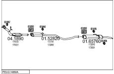 Výfukový systém MTS PEUG14860A028679