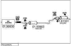 Výfukový systém MTS PEUG26467A130999