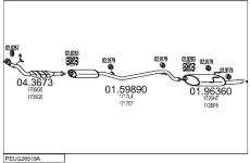 Výfukový systém MTS PEUG26519A007866