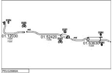 Výfukový systém MTS PEUG26860A002347