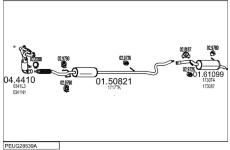 Výfukový systém MTS PEUG28539A023386